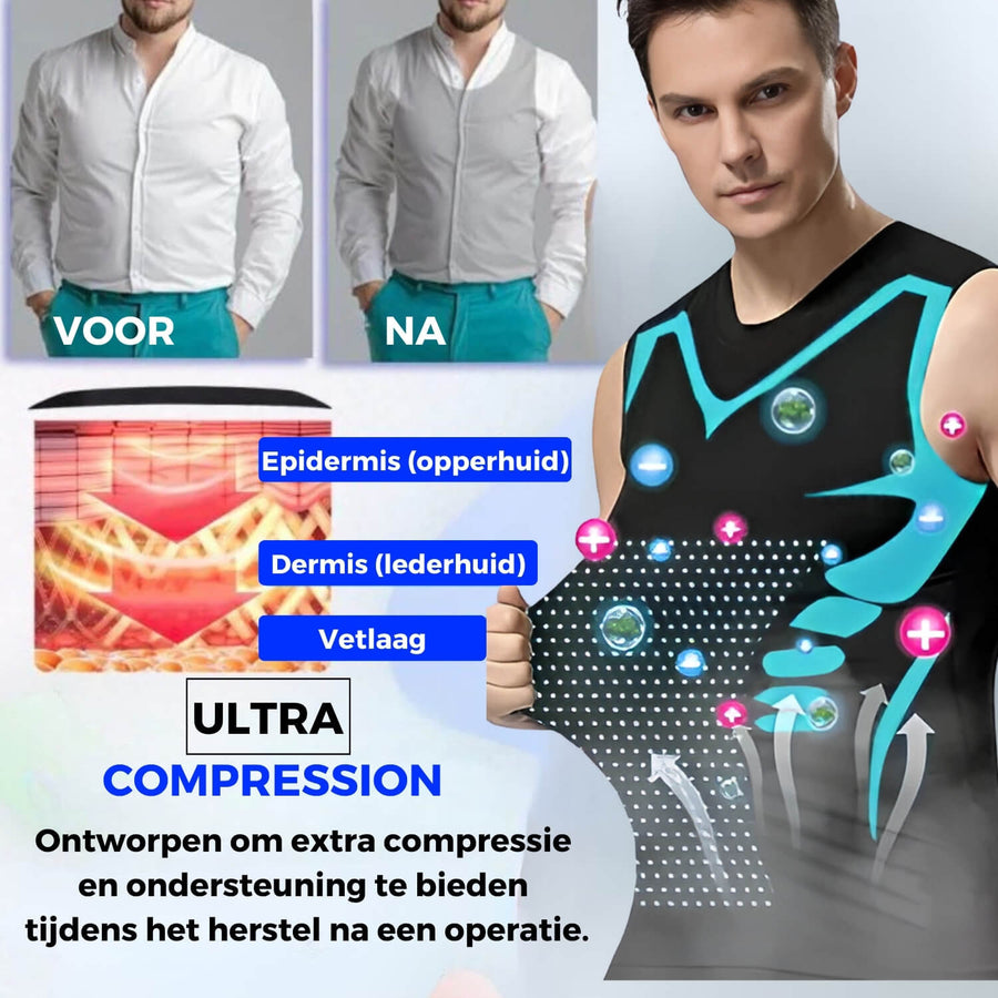 VitaBoost PowerVest™ Shaping-Weste, die Bauch und Brust formt und die Haltung unterstützt