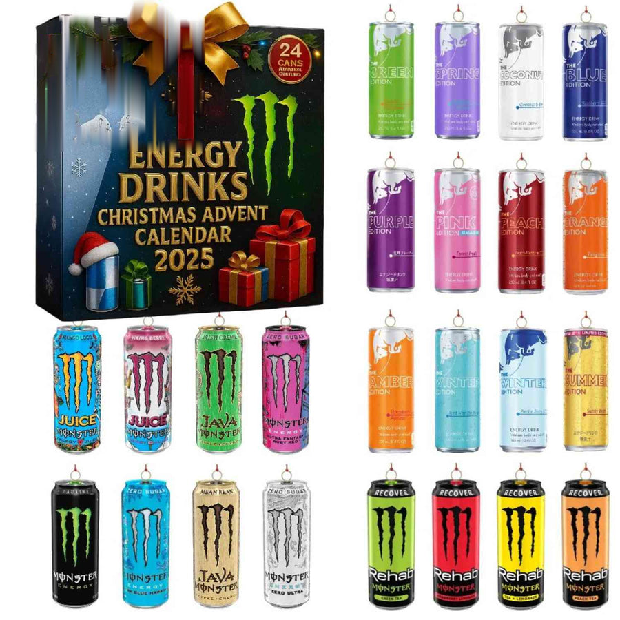Energibox™ Adventskalender | 24 Getränke, überraschend, geschenkfertig