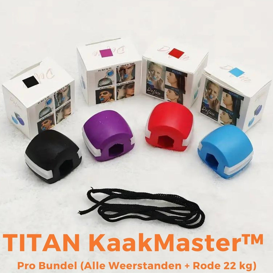 KaakMaster™ Pro Kiefertrainer für eine trainierte, männliche Kieferlinie