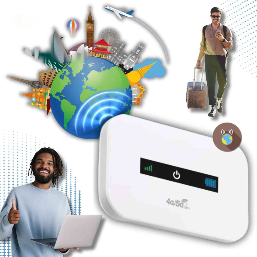 Netrovia™ Router | Tragbar 4G, Schnelles WLAN & Kabellos