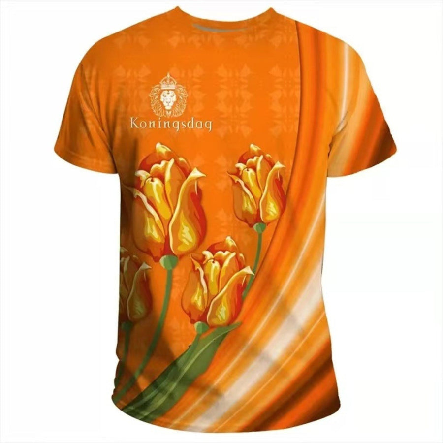Oranges T-Shirt | Slim-Fit, Feuchtigkeitsregulierend & XS bis 6XL