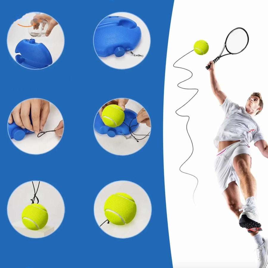 TennisPro™ Trainer | Solo-Übung, elastisches Band & langlebiges Design