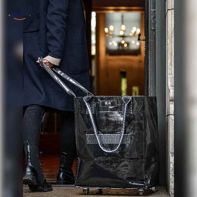 Rollexa™ Trolleytasche | Einkaufswagen, Zusammenklappbar & Große Kapazität