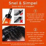 2 in 1 Haargel Kombi | Kamm und Gel in einem für natürlichen, starken und schnell trocknenden Halt beim Stylen
