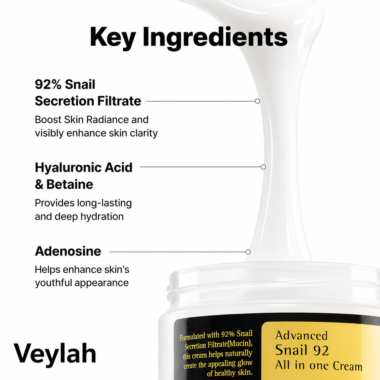 Veylah Advanced Snail 92 Anti-Aging Cream