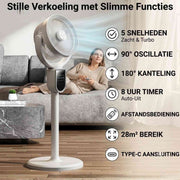Breezeo™ Ventilator | Leise, ausziehbar und mit Fernbedienung