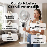 Breezeo™ Ventilator | Leise, ausziehbar und mit Fernbedienung