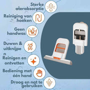 Cleanzy™ Mop | Zusammenklappbar, selbstwringend und für Nass- und Trockenreinigung geeignet