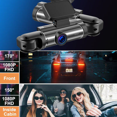 Dashcam Pro™ Full HD 1080P | Dual-Lens, Sicherheit und kristallklare Bilder