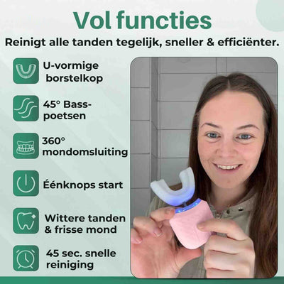 Dentora™ 360° Zahnbürste | Automatisch, Sonic-Reinigung & Aufhellend