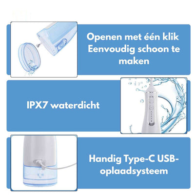 Flosso™ Wasserflosser | Kabellos, kompakt und effektive Reinigung