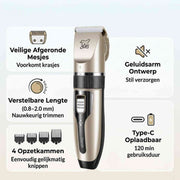 FurEase™ Tierhaarschneider | Leise, kabellos und sicher