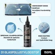 GlasPure™ Polierflüssigkeit | Entfernt Ölfilm, Flecken und Kratzer