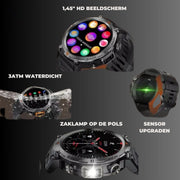 GlowTrack™ Uhr | LED-Taschenlampe, Herzfrequenzmonitor und Fitnessfunktionen