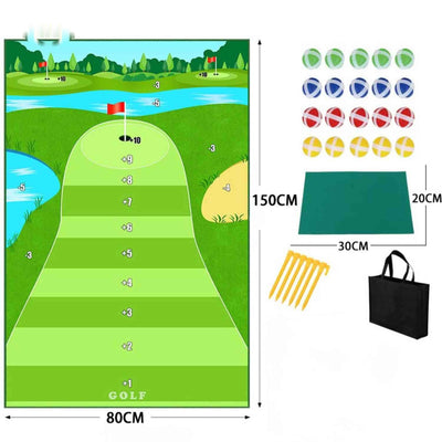 GolfEase™ Golfmatte | Schlagtraining mit Realistischem Gras und Superklebe-Option