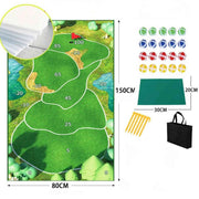GolfEase™ Golfmatte | Schlagtraining mit Realistischem Gras und Superklebe-Option