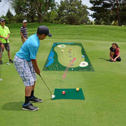 GolfEase™ Golfmatte | Schlagtraining mit Realistischem Gras und Superklebe-Option