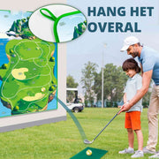 GolfEase™ Golfmatte | Schlagtraining mit Realistischem Gras und Superklebe-Option