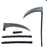 Grimora™ Set | Halloween-Mantel, Skelettmaske & Sichel-Accessoires