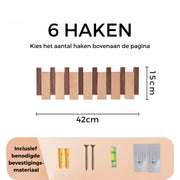 Handgefertigter PianoKapstok™ | Luxus Holz-Kleiderhaken in Klavierform