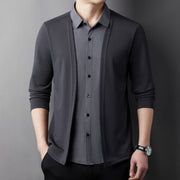 LayerFlex™ Strick | 2-in-1 Hemd, Slim-Fit Aussehen & Komfort