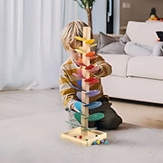 LearnPlay™ Kugelbahn Baum | Bildungsfreundliches Holzspielzeug für Kinder