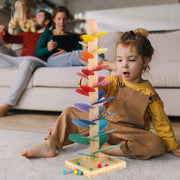 LearnPlay™ Kugelbahn Baum | Bildungsfreundliches Holzspielzeug für Kinder