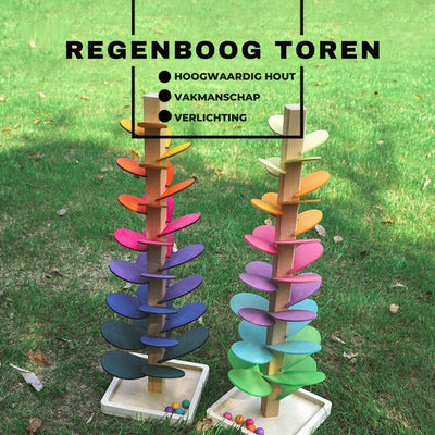 LearnPlay™ Kugelbahn Baum | Bildungsfreundliches Holzspielzeug für Kinder