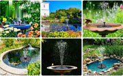 Umweltfreundlicher Brunnen für Becken und Teiche mit unserem Solar Oasis™