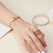 Morphix™ Flexible Armband Ring | Magisches Diamantdesign | Verstellbar von 2-7cm Ø