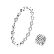 Morphix™ Flexible Armband Ring | Magisches Diamantdesign | Verstellbar von 2-7cm Ø