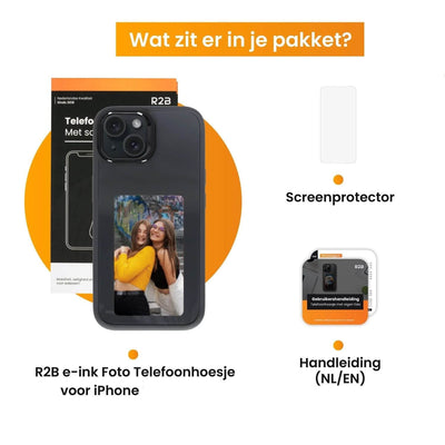 E-Ink NFC iPhone-Hülle | Tägliches Wechselndes Design mit Einem Klick | Für iPhone 13 bis 16