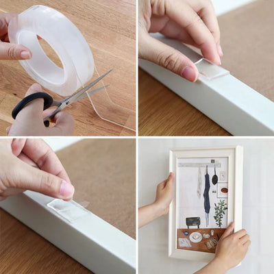 NanoGrip™ Doppelseitiges Tape | Wasserfest & rückstandsfreier Kleber
