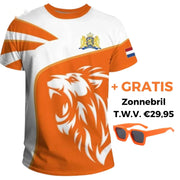 Oranges T-Shirt Set | T-Shirt + GRATIS Sonnenbrille mit UV400-Schutz