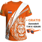Oranges T-Shirt Set | T-Shirt + GRATIS Sonnenbrille mit UV400-Schutz