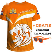 Oranges T-Shirt Set | T-Shirt + GRATIS Sonnenbrille mit UV400-Schutz