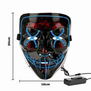 PhantomGlow™ Maske | LED-Licht, Lumineszierend & Perfekt für Halloween