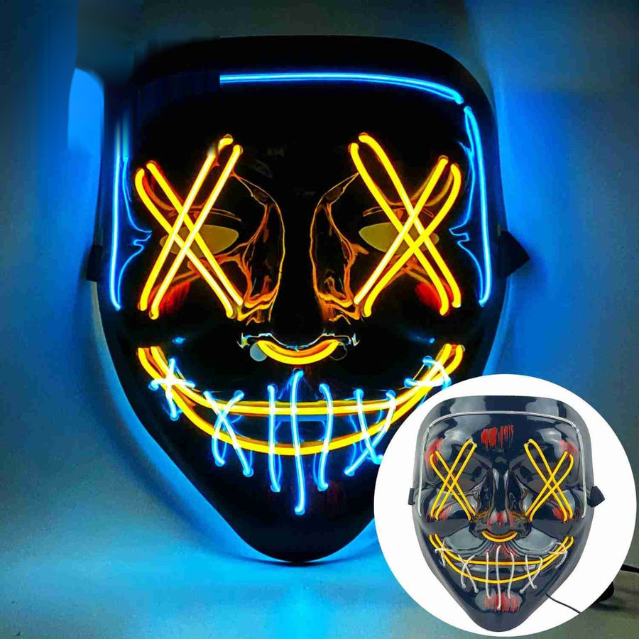 PhantomGlow™ Maske | LED-Licht, Lumineszierend & Perfekt für Halloween