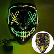 PhantomGlow™ Maske | LED-Licht, Lumineszierend & Perfekt für Halloween