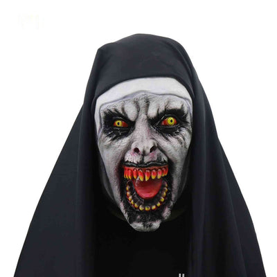 Phantora™ Nun Maske | Realistisch, gruselig und perfekt für Halloween