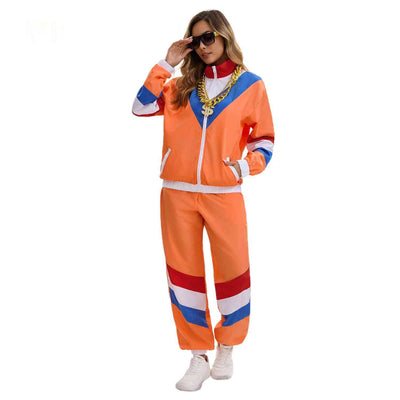 RetroVibe™ Set | 80er-WM-Trainingsanzug, atmungsaktiv und Unisex-Komfort