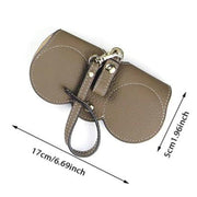 CompactVision™ - Schlankes Leder-Brillenetui | Stilvoller Schutz für deine Lesebrillen und Sonnenbrillen