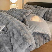 SnuggleBunny™ Plüsch Set | 4-teiliges Bettwäsche Set Super Weich und Komfortabel