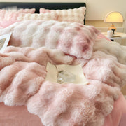 SnuggleBunny™ Plüsch Set | 4-teiliges Bettwäsche Set Super Weich und Komfortabel