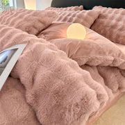 SnuggleBunny™ Plüsch Set | 4-teiliges Bettwäsche Set Super Weich und Komfortabel