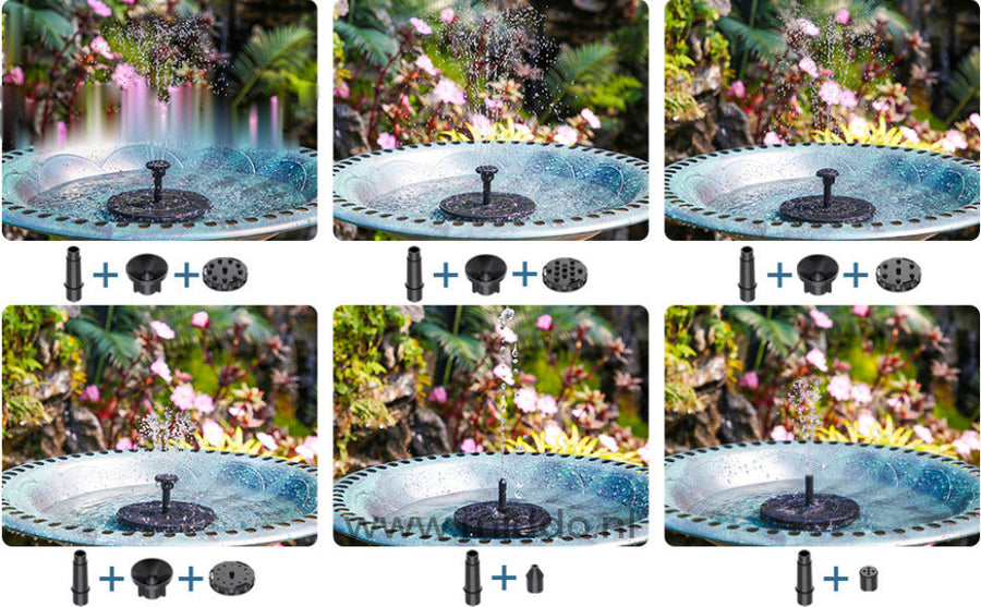 Umweltfreundlicher Brunnen für Becken und Teiche mit unserem Solar Oasis™