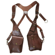 Steampunk™ Schulterholster | Verstellbares Kunstleder-Harness