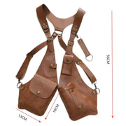 Steampunk™ Schulterholster | Verstellbares Kunstleder-Harness