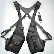 Steampunk™ Schulterholster | Verstellbares Kunstleder-Harness