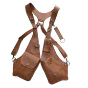 Steampunk™ Schulterholster | Verstellbares Kunstleder-Harness